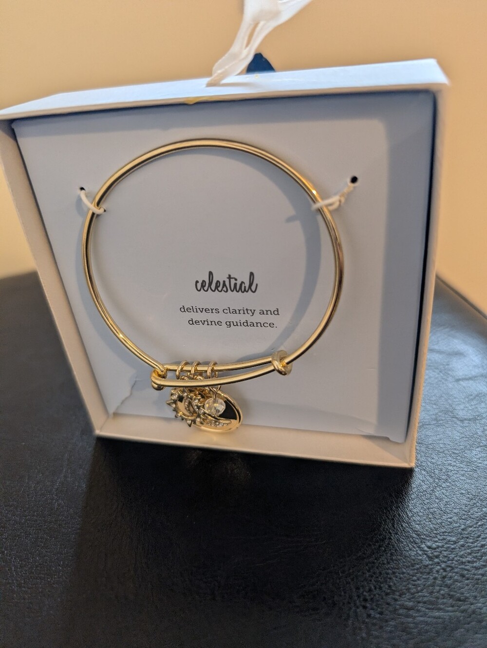 Gold Tone Charm Bangle Bracelet -